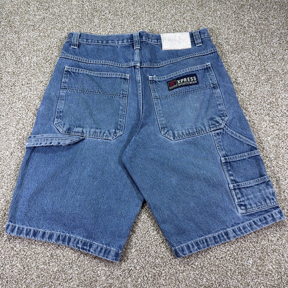 Y2k Express Carpenter Jorts Loose Fit Hiphop Style 36/12 Essentials